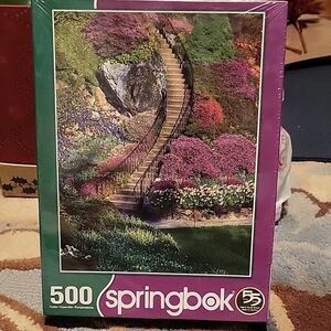 Springbok 500-Piece Puzzle - Purple Garden Staircase
